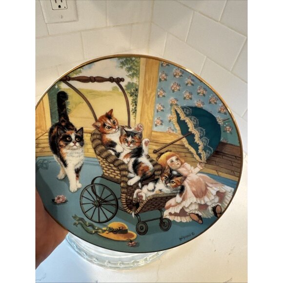 Country Kitties Stroller Derby By Gre Gerardi The Hamilton Collection Plate - Picture 8 of 16